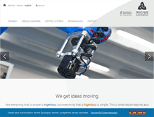 Tablet Screenshot of micros-automation.com
